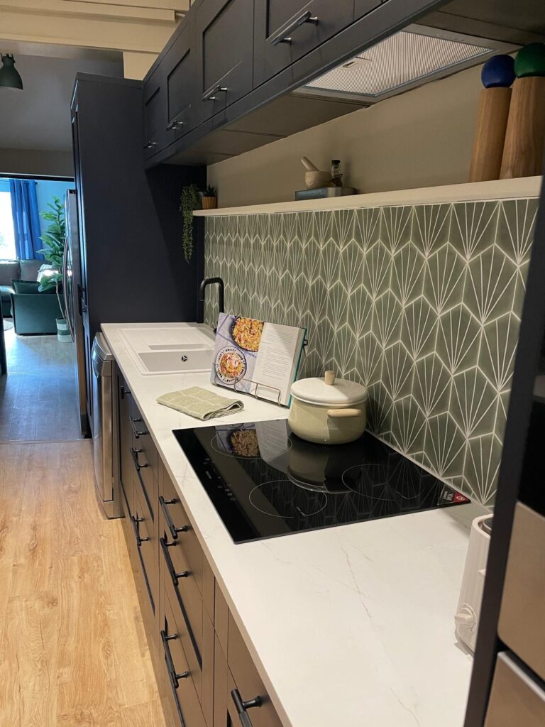 Well-appointed stylish cabinets and fittings