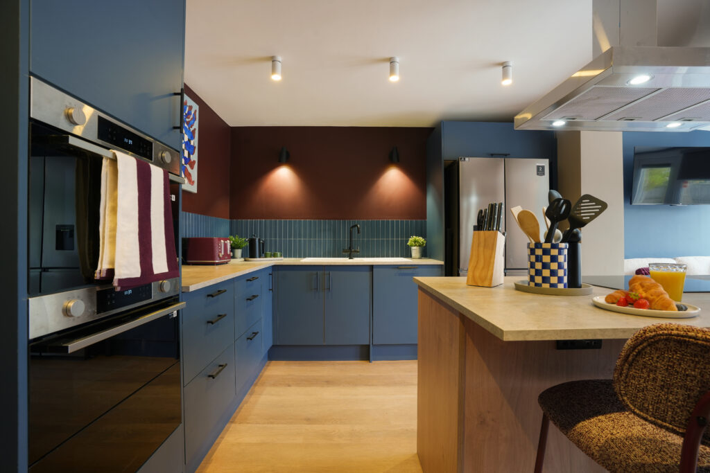 Large designer kitchen