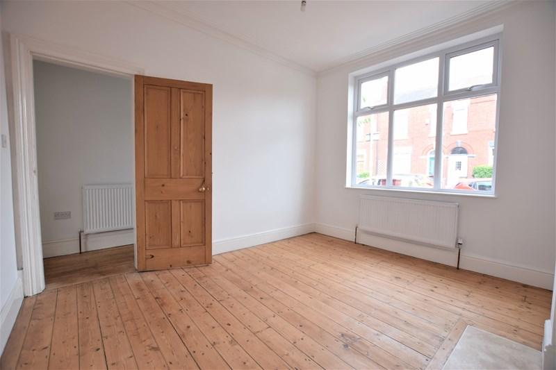 Reclaimed wooden floor in the living room