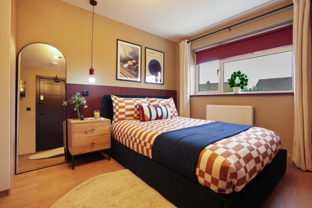 The bed rooms are bright and cheerfull